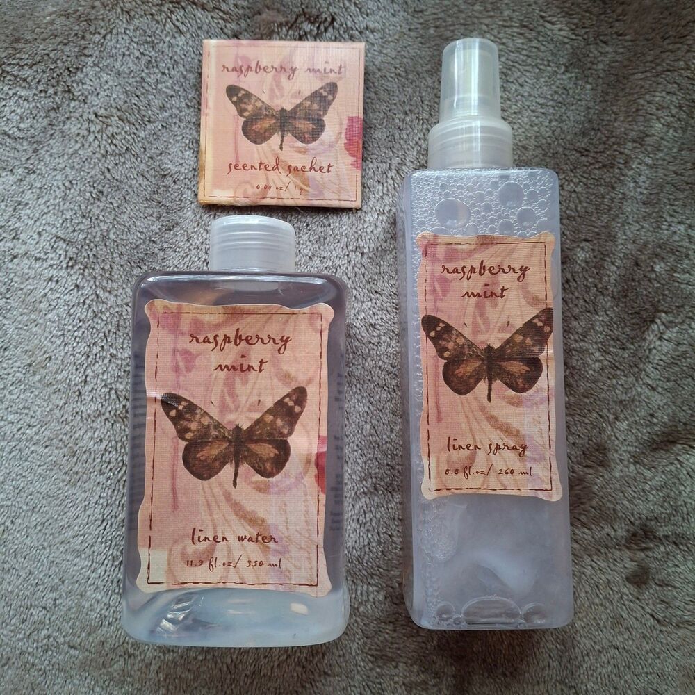 Bed Bath & Beyond Linen Spray & Water Raspberry Mint, Gift Set, Mid Y2K Unused